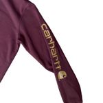 Carhartt burgundy and gold hoodie with a sick front pocket š„ Photo 1