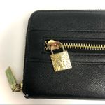 Anne Klein Pebbled Leather Zip Around Wallet Black Photo 3