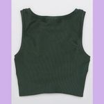 Aerie Offline Green Shine Knotted Crop Top Photo 6