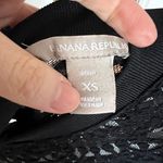 Banana Republic Black All Over Lace Back Button Down Crewneck Blouse Size XSmall Photo 5