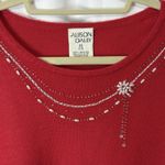 Allison Daley Vintage Red Crewneck Sweater 2X winter holiday dressy office party Photo 3