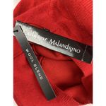 Catherine Malandrino New Popover Sweater Womens M Red Cut Out Long Sleeve $68 Photo 4