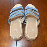 Eileen Fisher  NEW Mayla Denim Three-Band Wedge Espadrilles Sandals Size‎ 9 Photo 4