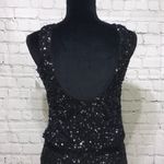 Sexy Sparkle Sequin Little Black Mini Dress Size 6 Photo 9