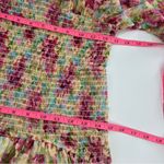 Bytimo Floral Smocked Chiffon Dress Sz M Yellow Size M Photo 4