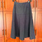 OGL CashSoft Flared Maxi Skirt Heather Navy Blue Size Medium Petite NEW Photo 3