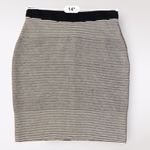 J. McLaughlin  NWOT Striped Mini Skirt Size Small‎ Black White Minimalist Photo 3