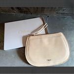 Chloé Zippered Pouch/Wristlet/Clutch Bag Nude Beige New In Box GWP VIP Photo 1