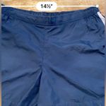 Nike  Women’s Size Medium (8-10) Navy Nylon Jogging Shorts‎ With Accent Stripes Photo 7