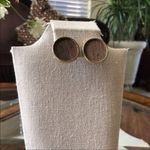 Vintage Circle Shape Clip On Earrings Preowned good condition no flaws Photo 0