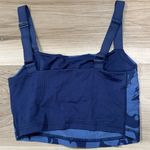 Aerie  Floral Printed Ribbed Offline Bralette Blue Women’s XS Photo 3