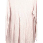 J. Jill size medium pink long sleeve tunic‎ blouse shirt top knit cotton blend Photo 0