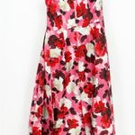 Theia Zibeline NEW floral One Shoulder Gown size 8 Pink Photo 9