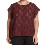 14th & Union  Floral Short Sleeve Blouse NEW Plus Size 2X Photo 0