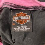 Harley Davidson  Classic Floral Tee Womens Size M Black Pink‎ Biker Photo 1
