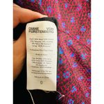 Diane Von Furstenberg  Red Printed Wool Blend Blazer Coat Size 6 Photo 12