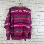 Jantzen Vintage Y2K 80s 90s Retro NordicPullover Pink Hearts Sweater Size Medium Photo 4