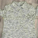 Soft Surroundings  Women's Heathered Grey Half Zip Knit Sweatshirt Top Size S Photo 5