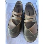 🩰 Romika Strappy Mary Janes‎ Tan Brown Leather Size 37 Stitched Details Photo 2