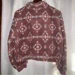 Hippie Rose NWT  Mauve and Cream Fleece Sweater Photo 1