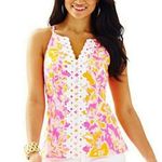 Lilly Pulitzer Ooh La La Magnolia Kir Royal Pink Halter Top Classic MSRP $118 Photo 0