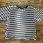 Teddy Fresh  White and Blue Crop Top Photo 2