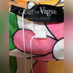 Coeur DE Vague Retro 60’s Flowers Overalls NWT!! Yellow Size M Photo 3