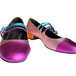 Kurt Geiger London Pierra Mary Janes in Metallic Color Block Size 40.5/ US 9.5 Photo 0
