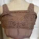 Aerie Ribbed Firework Lace Longline Bralette w/ Built-in Bra Sz XL Photo 7