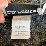 Vintage C.O. Petites Grey Cardigan with built in dark grey Tank, metal clasps Size M Photo 2