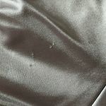 La Femme Womens Strapless Metallic Gown Dress Stretch Satin Platinum Silver Sz 4 Photo 9