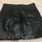Carmar zip mini skirt size 26 Black Photo 1