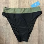 Cupshe  Bikini Bottoms Black High-Waisted Photo 1