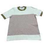 Polagram Lucy Avenue Women's Color Block Short Sleeve Pullover Sweater Size L Photo 4