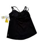 Zella NWT Yoga Black Athletic Padded Tank Top Bringing Strappy Back Black Size L Photo 3