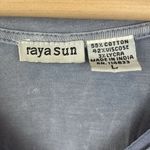 Raya Sun  Gray & White Tie Dye Short Sleeve Mini Dress L Photo 3