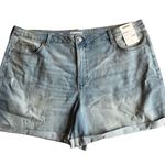 Sonoma NWT! Light Wash Distressed High Rise Jean Short Size 24W Photo 0