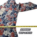 Pact Brush Floral Currant Fit & Flare Midi Party Dress Medium Photo 8