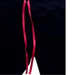 Forever 21   Athletic Sporty Black Leggings with Pink Accent Drawstring Sz M Photo 1