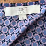 Loft Ann Taylor Plus Mixed Eastern Print Pull On Blouse Photo 1