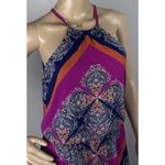 Roz & Ali Maxi Dress Empire Waist Key Hole High Neckline Women's Size 6 Photo 2