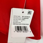 Liv Foster Ruffle Crepe Back Satin Red Popover Dress Size 0 NWT Photo 7