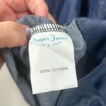 Draper James Chambray Ruffle Shirt Dress Size 12 Lightweight Photo 5