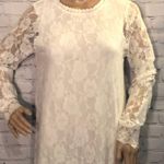 Dee Elly White Lace Overlay Long Sleeve Dr… Photo 1