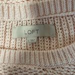 Ann Taylor LOFT 100% Cotton Light Pink Knit Tunic Sweater Photo 8