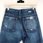 Boyish  by HER Billy High Rise Skinny Button Fly Raw Hem Distressed Jeans 24 Photo 7