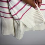 Grace + Karma Pink &‎ Cream Striped Long Sleeve Sweater Size 1X Photo 3