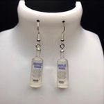 Handmade Absolute Vodka Bottle Earrings Photo 0
