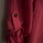 New York & Co. New York &‎ Company Fustian Pink Tunic Blouse Front Pockets Size large. Photo 5