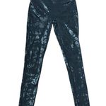 Spanx NEW S Camo Black Faux Leather Leggings High Rise Shaping Slimming Pants Photo 1